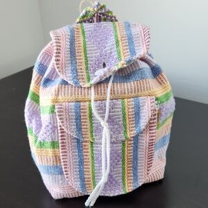 Striped Pastel Backpack